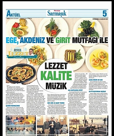 LEZZET DURAKLARI - YENİ ASIR GAZETESİ SARMAŞIK