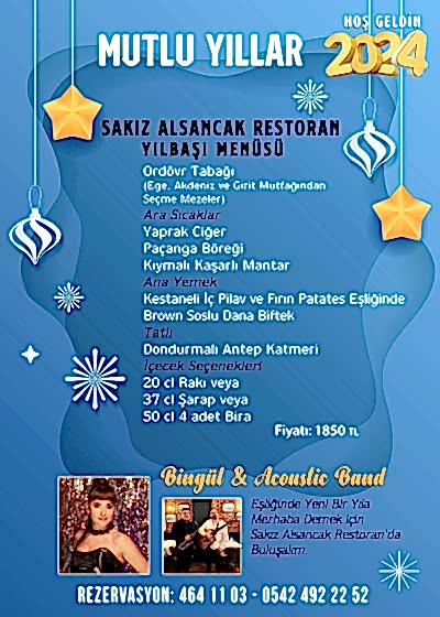 Yılbaşı Menüsü 2024