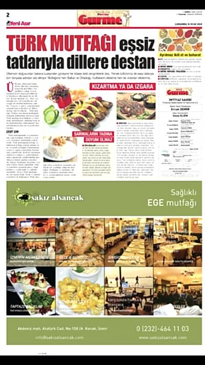 YENİ ASIR GAZETESİ GURME